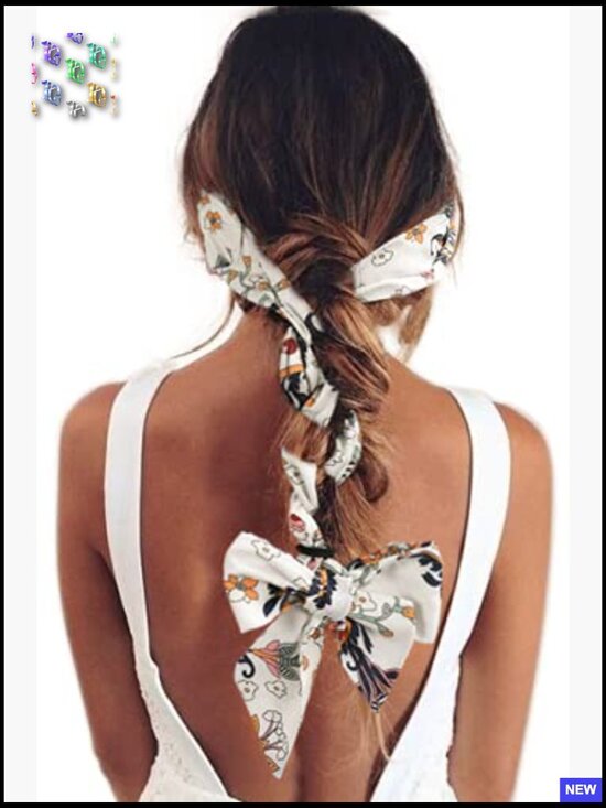 Chiffon Criss Cross Head Wraps Non Slip Twist Knotted Hairbands 3 Pack main image 4